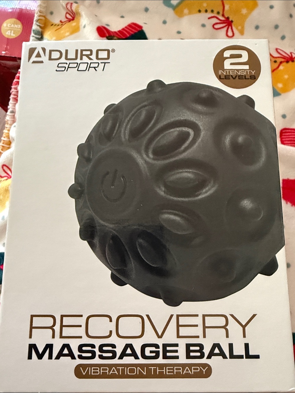 Aduro Sport Black Recovery Massage Ball with 2 Intensity Levels